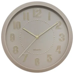 Reloj de pared ALIZEE taupe 30.5cm