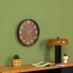 Reloj de pared de mdf y vidrio IVANA 38cm
