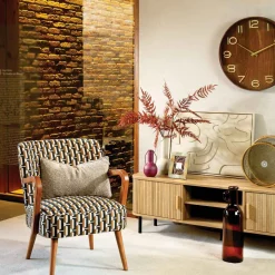 Reloj de pared de mdf y vidrio IVANA 55cm