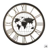 Reloj De Pared De Metal Mundo 67Cm