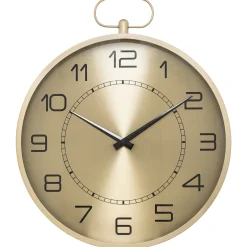 Reloj De Pared Irina Dorado De Metal 53cm