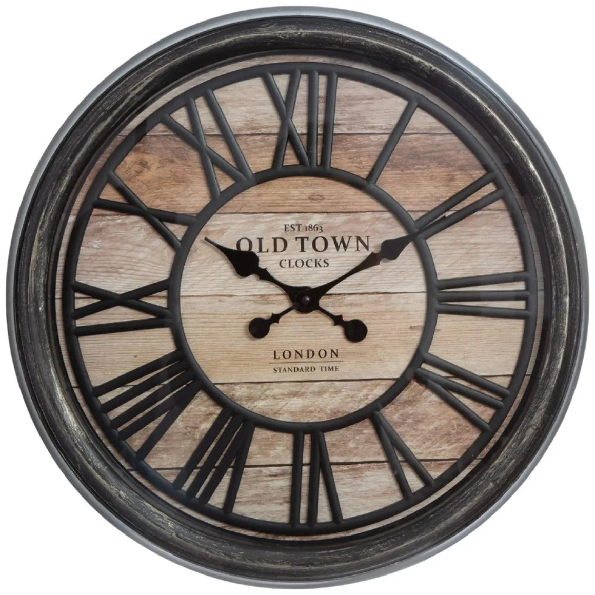 Reloj De Pared Marrón 50Cm