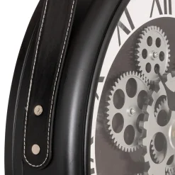 Reloj De Pared Peter Negro Con Asa