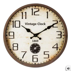 Reloj Decorativo Vintage De Metal 30Cm