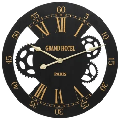 Reloj mecánico CAMILLO negro 54cm