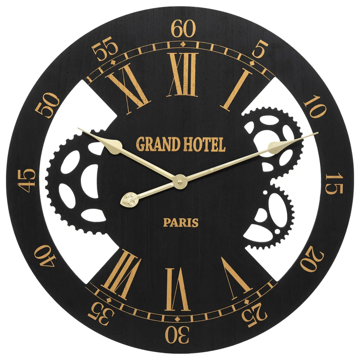 Reloj mecánico CAMILLO negro 54cm