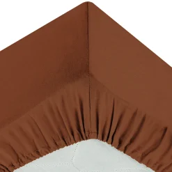 Sabana ajustable terracota 140x190cm