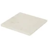 Salvamantel blanco de mármol 19x19cm