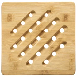 Salvamantel cuadrado de bambú 20x20Cm