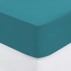Sábana bajera ajustable azul 90x190cm