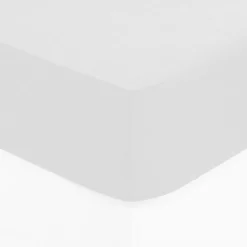 Sábana bajera ajustable blanca 90x190cm