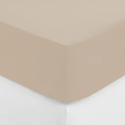 Sábana bajera ajustable de algodón percal