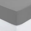 Sábana bajera ajustable gris 160x200cm