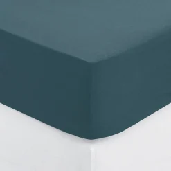 Sábana bajera azul grisaceo 140x190cm