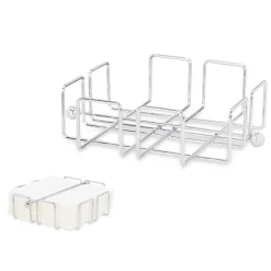 Servilletero Metal Cromado 19x19x6.5Cm