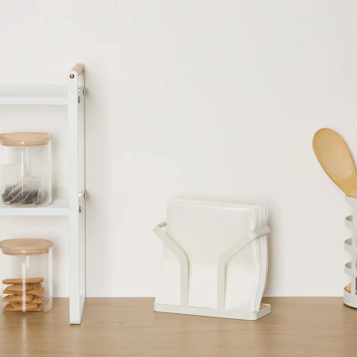 Servilletero para encimera blanco 13.5cm