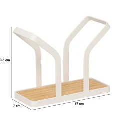 Servilletero para encimera blanco 13.5cm