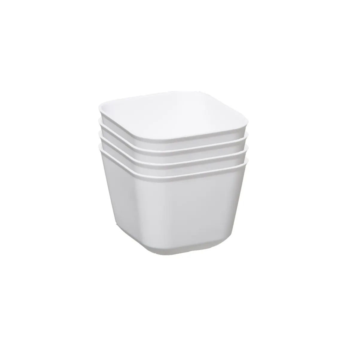 Set 4 Cajas Organizadoras Blancas