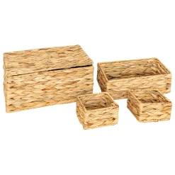 Set 4 cestos de mimbre LIA JACINTHE