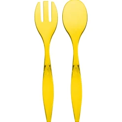 Set 2 Cubiertos P/Ensalada Amarillos