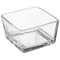 Set 3 Cuencos Vidrio Con Tabla De Bambú