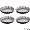 Set 4 Moldes Rizados Negros 9.5Cm