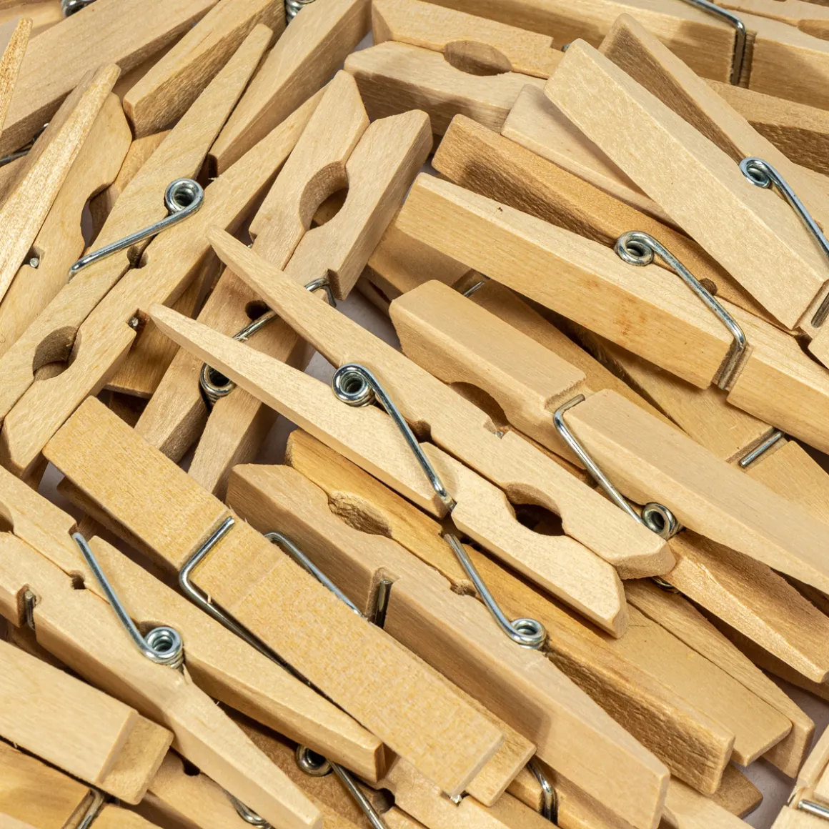 Set 36 Pinzas P/Ropa De Madera