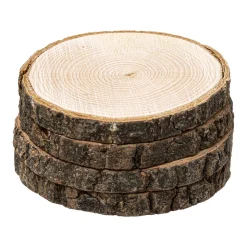 Set 4 Posavasos De Madera 10Cm