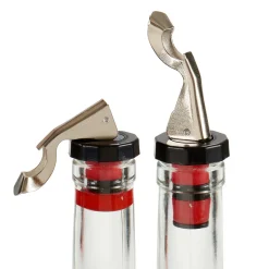 Set 2 Tapones De Vino Metal/Silicona