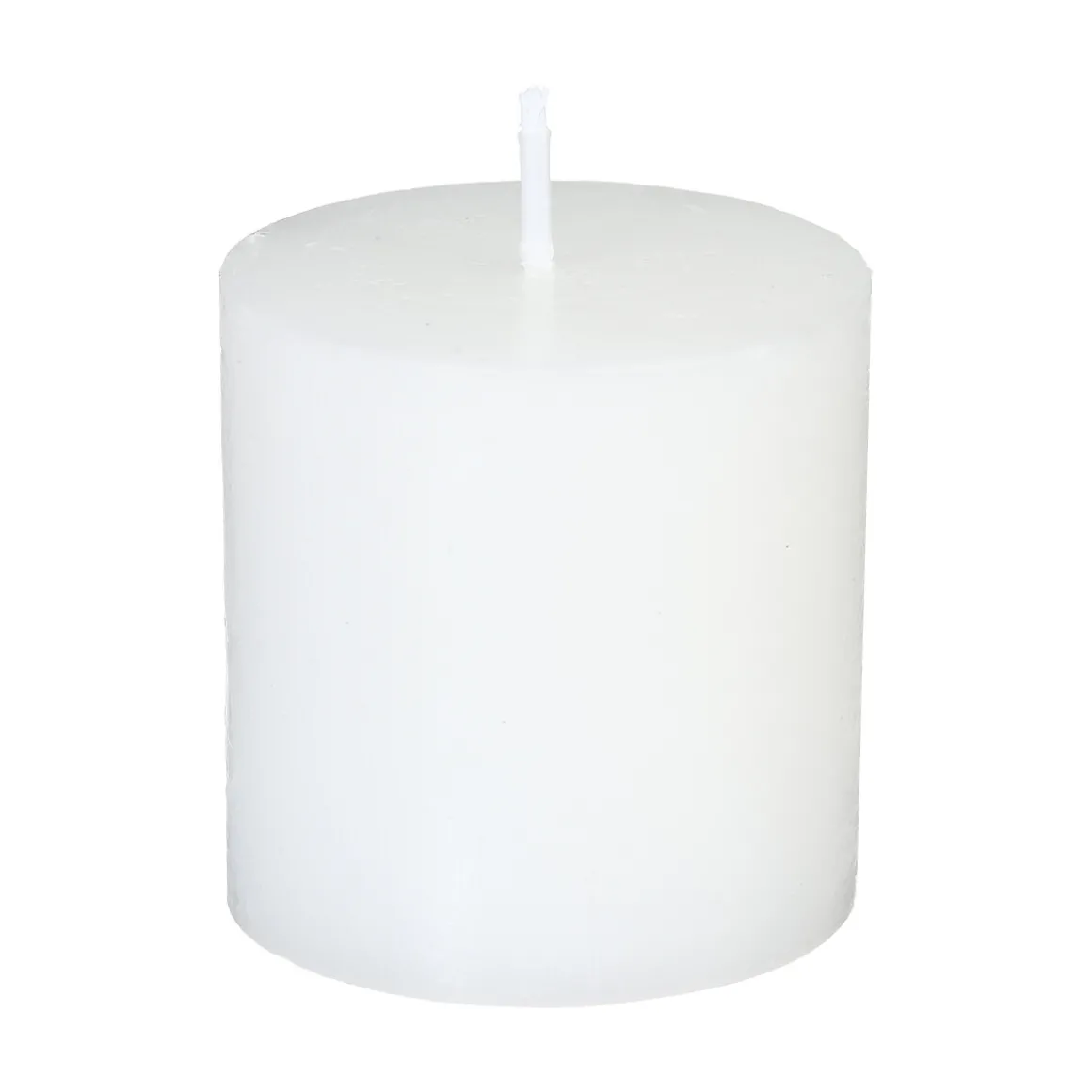 Set 4 Velas Rústicas Blancas 4.5Cm