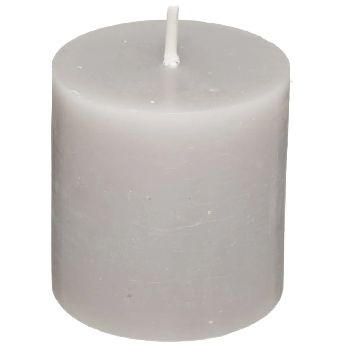Set 4 Velas Rústicas Gris Pardo 4.5Cm