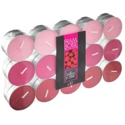 Set 30 Velas Tealight Aroma Frambuesa