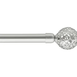 Set barra extensible VOLTAIRE plateado 120-210cm