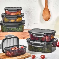 Set de 3 cajas herméticas gris