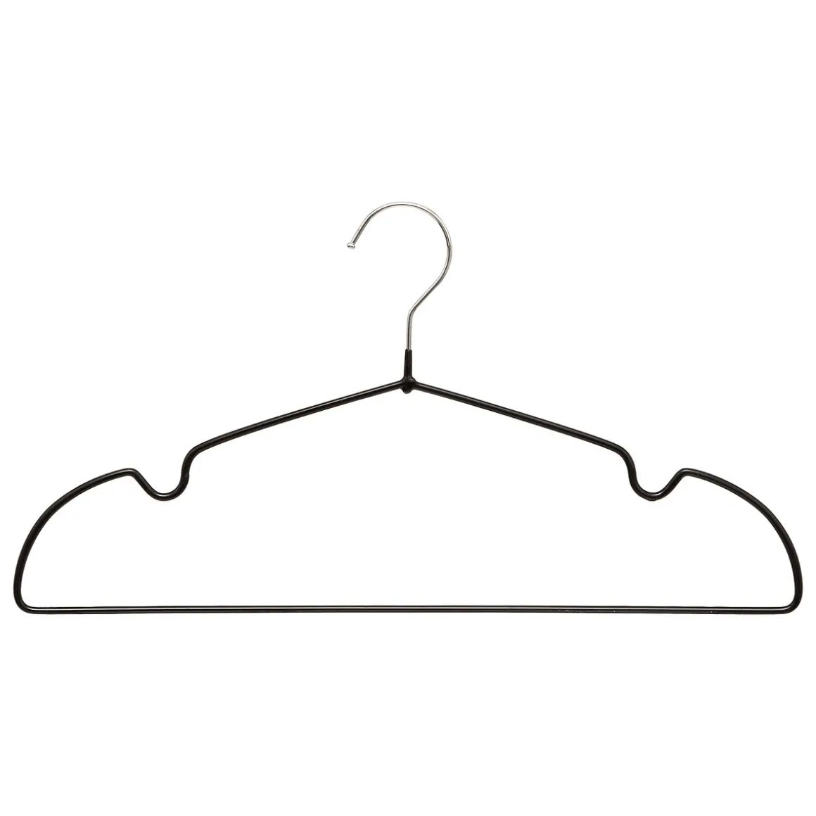 Set de 20 perchas negras 21cm