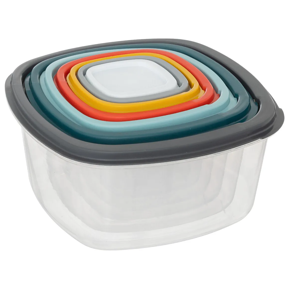 Set de 7 recipientes cuadrados