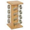 Set de 8 tarros de especias con soporte