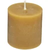Set De 4 Velas Rústicas Amarillas 4.5Cm
