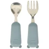 Set de cuchara y tenedor YUM azul