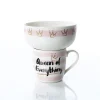Set Taza y Bowl Queen