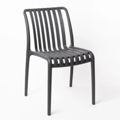 Silla Apilable Gris Antracite