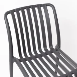 Silla Apilable Gris Antracite