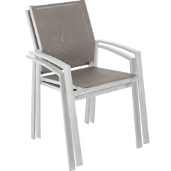 Silla AXIOME noisette y blanco