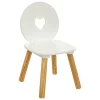 Silla Douceur Con Corazones Blanca