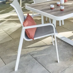 Silla Essio Blanco Y Avellana