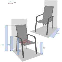 Silla Essio Blanco Y Avellana