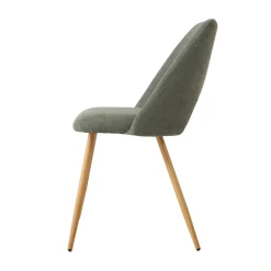 Silla FRESNO de tela verde