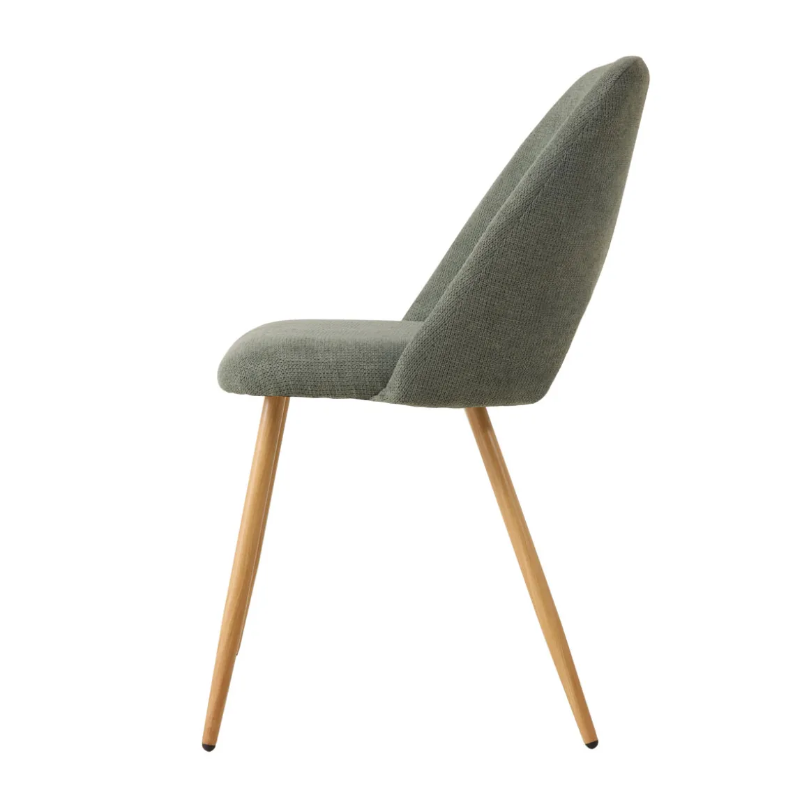 Silla FRESNO de tela verde