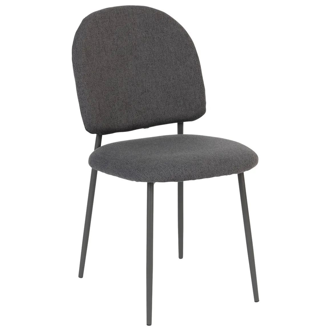 Silla KAMILI de tejido gris