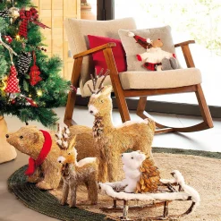 Silla mecedora FRANK Beige 71x88x81Cm